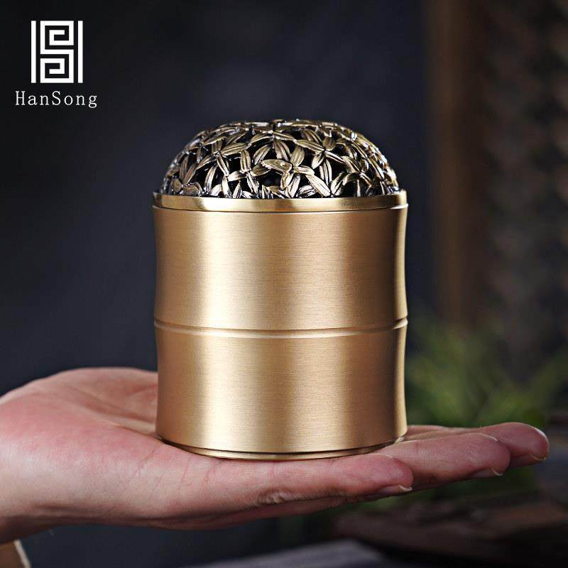 黄铜香炉檀香炉家用室内大号空薰杯香炉沉香盘香炉茶道香薰炉摆件,家居饰品,香薰炉,淘宝优惠券,粉丝福利购,淘宝优惠卷