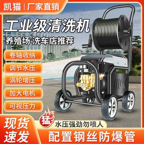 洗车店超高压洗车机便携式220V大功率强力商用养殖场洗车刷车水泵