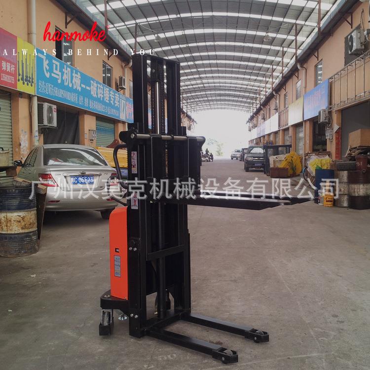 广州升降车厂家半电动堆高车液压叉车小型升高车1.5T1.6M电动升降