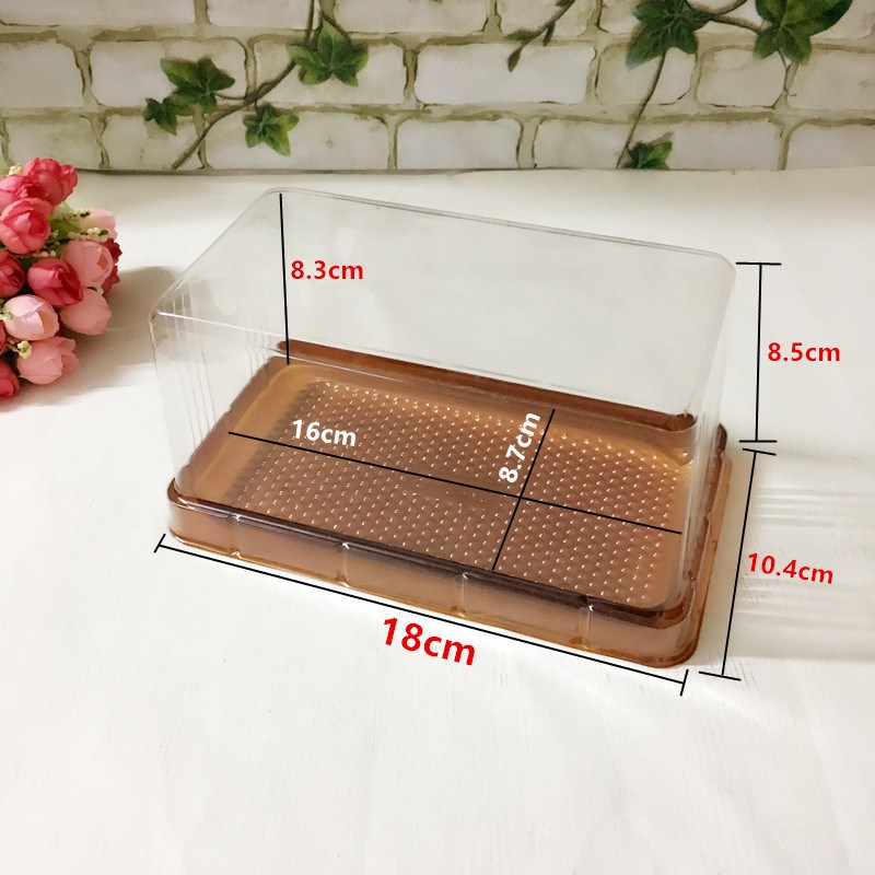 烘焙包装B043吸塑蛋糕盒瑞士卷虎皮芝士蛋糕盒西点盒1200套