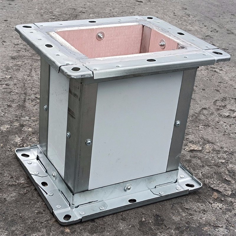 新型单双面彩钢镁质复合防火风管  成品耐火风管防排烟通风管定制