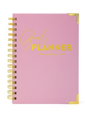 跨境2025planner计划本日程本烫金封面线圈本每日计划本笔记本