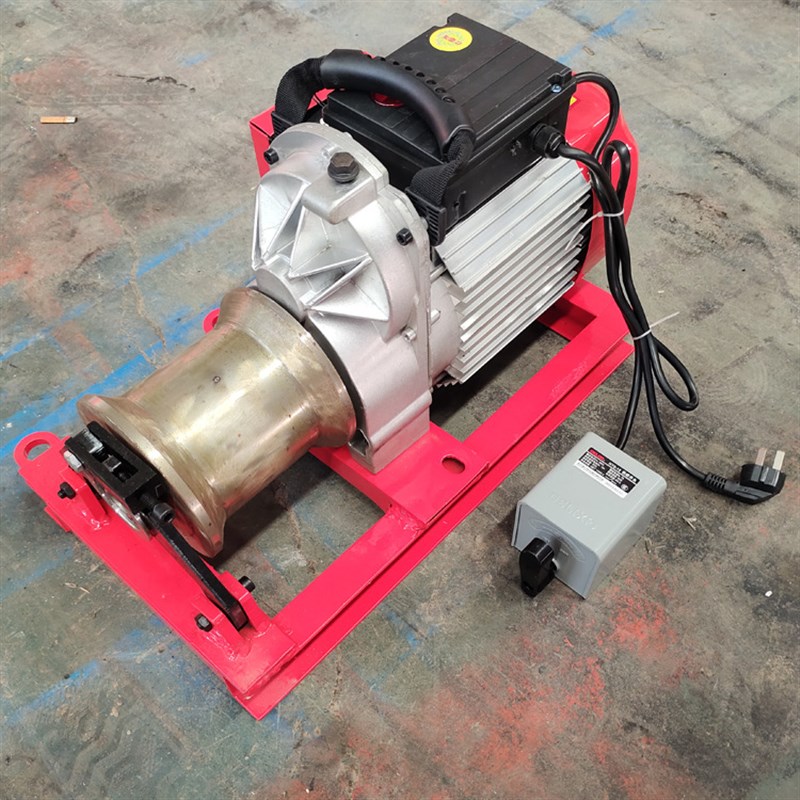 便携式电缆铺设牵引机3吨5吨8吨柴油绞磨电力施工收放线卷扬机