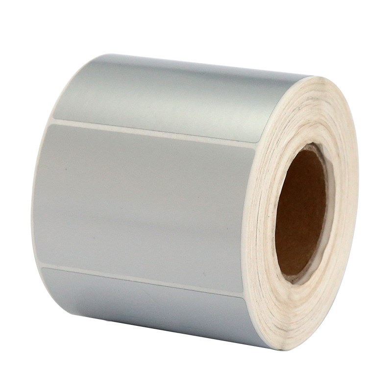 亚银PET条码打印纸 60mm*40mm*1000张 银色防水标签纸  现货