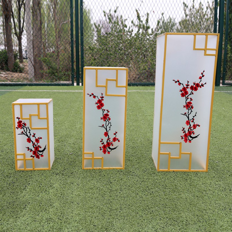 新款中式婚庆道具路引中式婚礼路引罗马柱摆件2019新中式婚礼摆