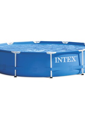 INTEX28200游泳池圆形框架游泳池水池儿童家庭泳池 305*76CM