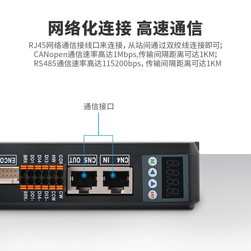 杰美康CANopen总线通讯57 60闭环步进电机驱动器套装2.2NM3NM马达