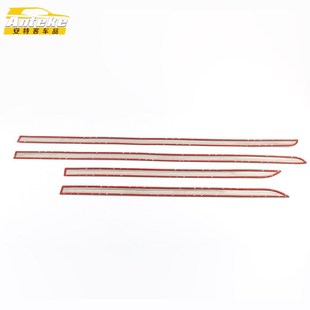 适用于普桑门边条亮条普桑不锈钢车门板防刮擦蹭饰条装饰贴片配件