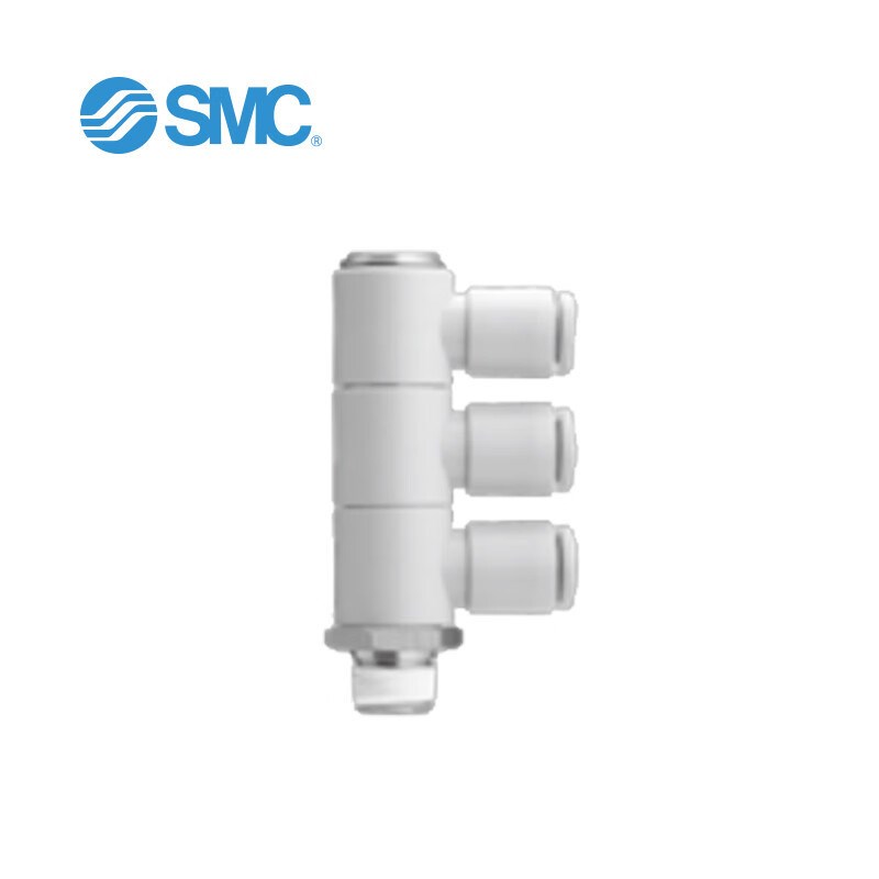 SMC KQ2VT10-03AS 三个单管万向弯头 KQ2VT系列 米制尺寸快速接头