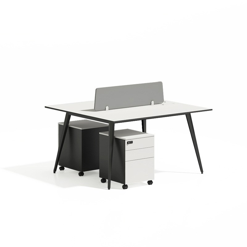 上海办公桌椅组合职员办公桌4人位简约现代双人员工位办公家具