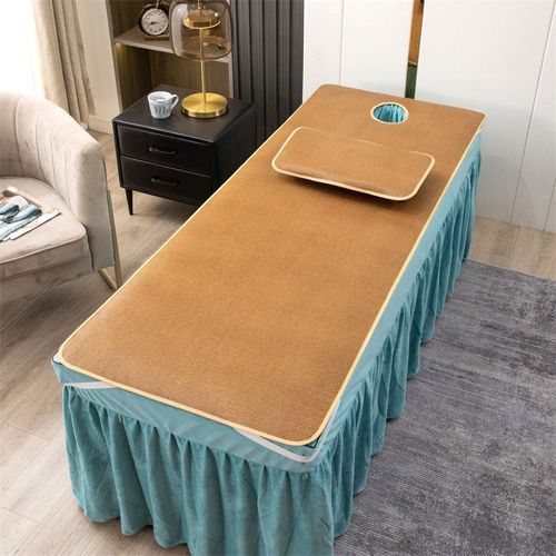 床凉席子夏季院冰丝席按摩院推拿床洗头床冰凉席带洞