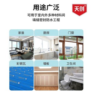 天剑TJ 用耐候胶移门用密封胶 881中性快干门窗专用胶幕墙构胶家装