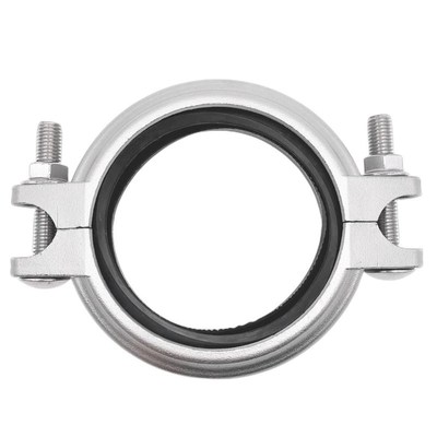 沟槽卡箍 304 316L不锈钢 给水沟槽管件连接件 拷贝林管箍钢卡
