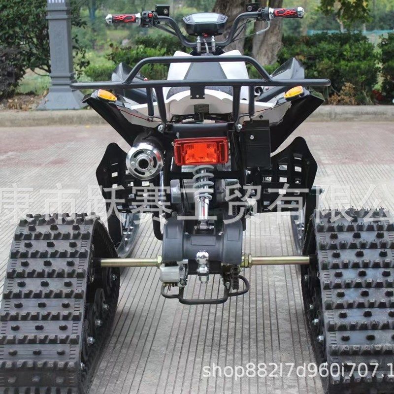 雪地摩托车电动四轮雪地沙滩越野摩托车履带雪地巡逻车雪橇摩托车