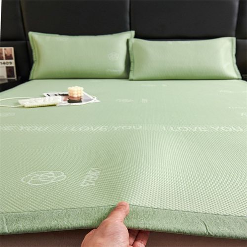 可水洗冰小豆凉感豆豆冰丝席夏天母婴可用可机洗冰肤科技软席乳胶