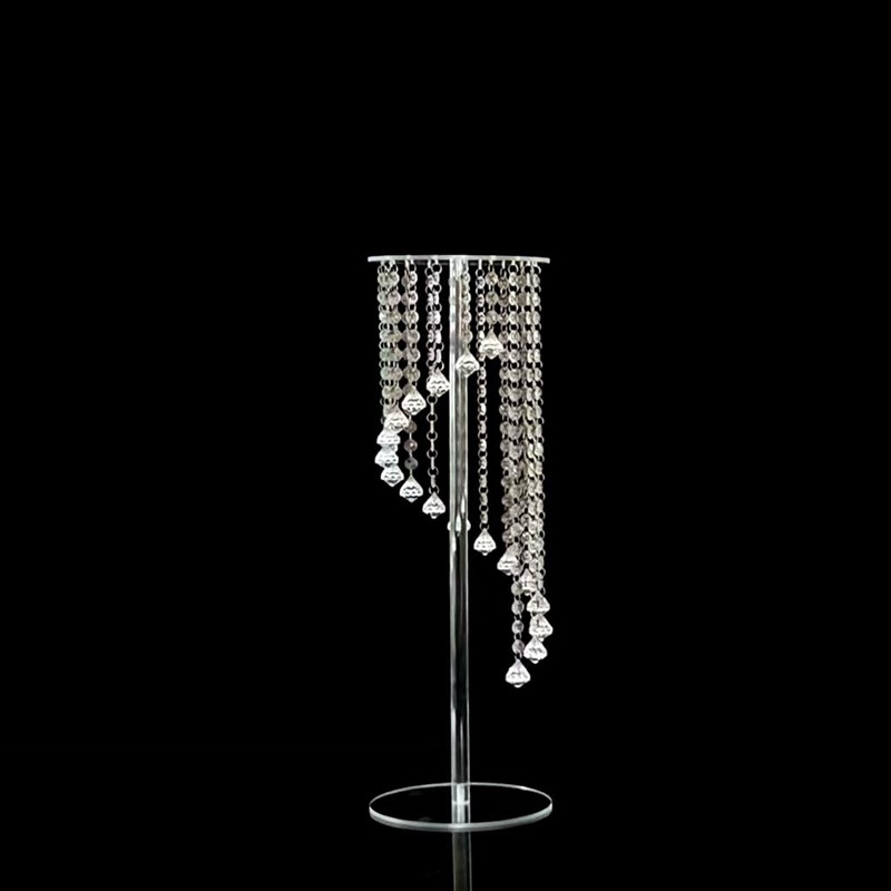 婚礼道具生日蛋糕架水晶工艺品摆件烛台架欧式婚庆花架路引