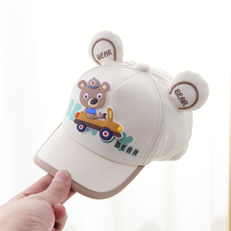 兔七宝婴儿帽子春秋季可爱鸭舌帽