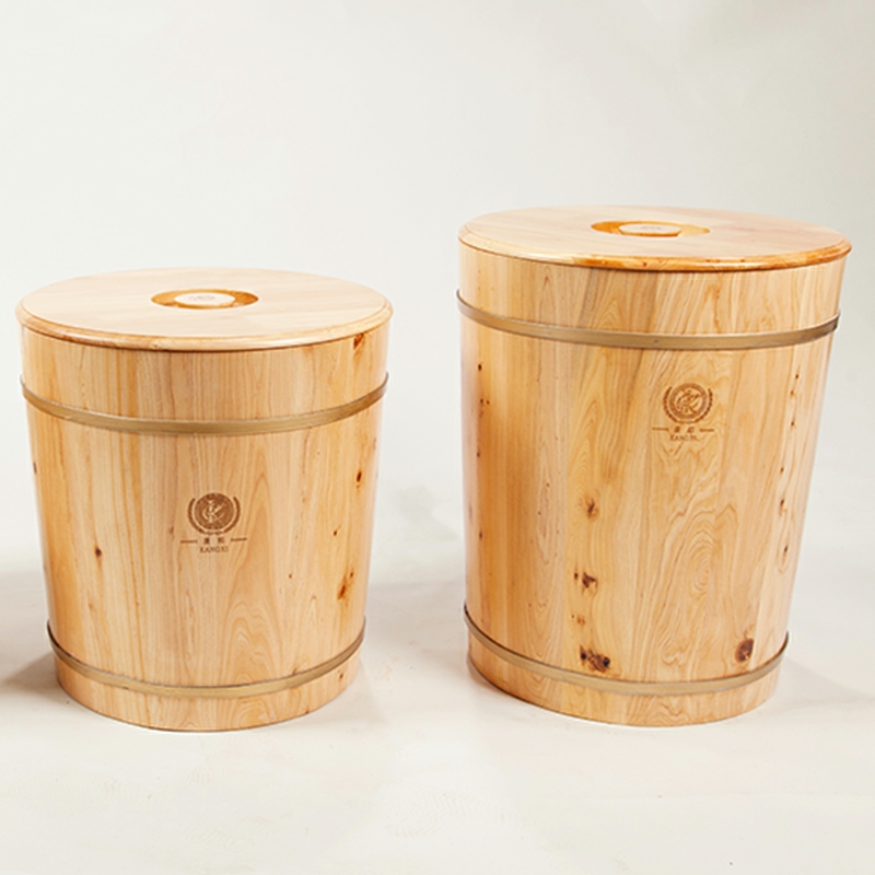 实木存米桶储米箱密封防虫防潮米缸保鲜米面粉米桶20斤50斤装家用