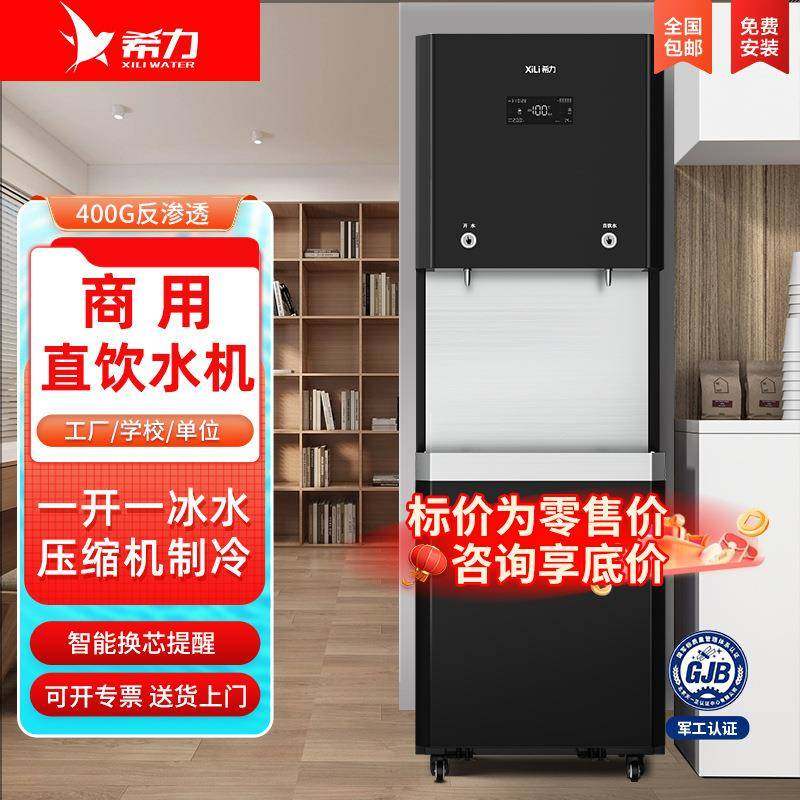 商用净水器直饮机立式冰水制冷加热一体机净水机RO反渗透过滤