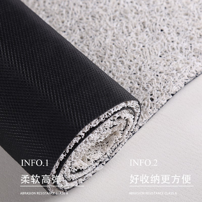 丝圈PVC入户门地垫玄关家用门垫门口地毯复古风耐脏免洗防滑脚垫