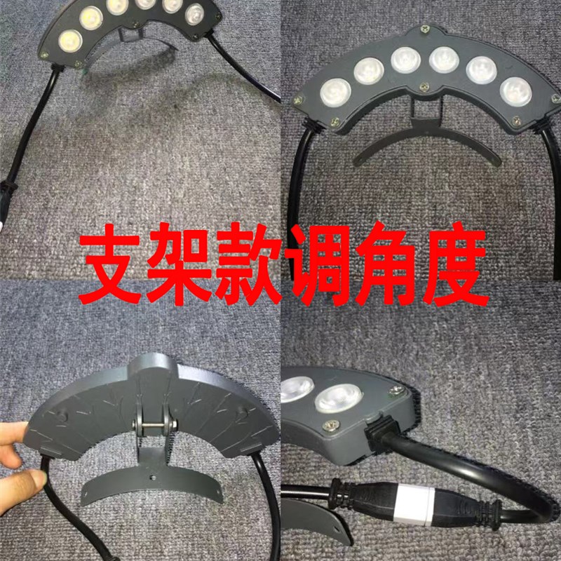 led户外防水古建筑瓦楞灯3W5W6W凉亭寺庙瓦片瓦面灯月牙抱柱射灯