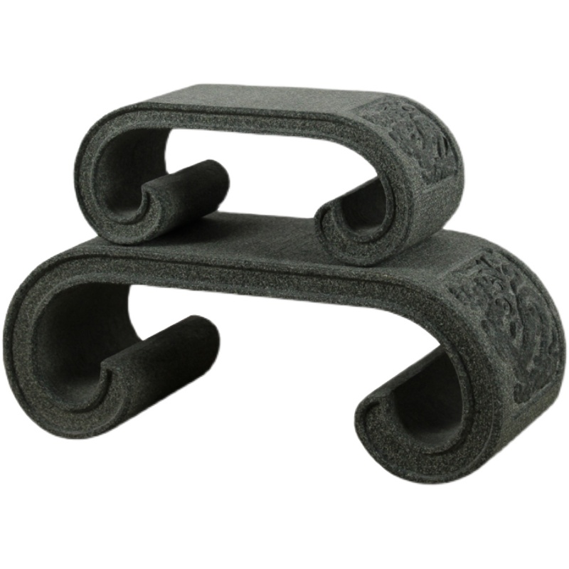 青石花架天然石卷台雕刻古典案台小号花卉台座盆景石头桌面复古架