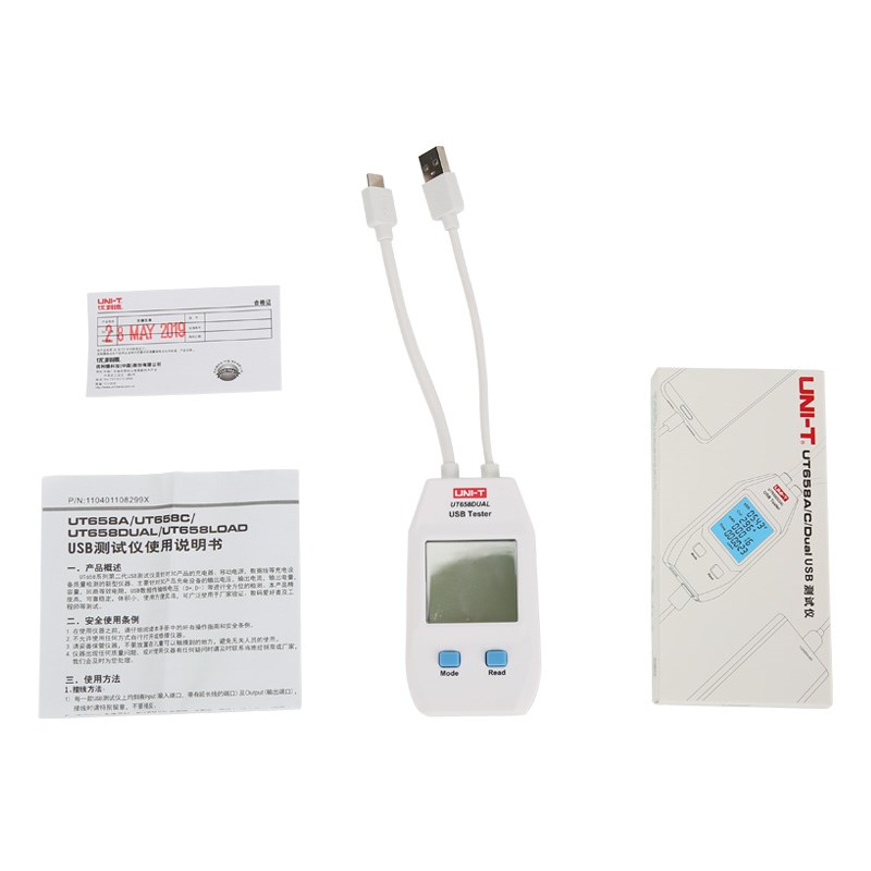 优利德usb电池容量测试电流电压功率工程测试仪手机充电器UT658