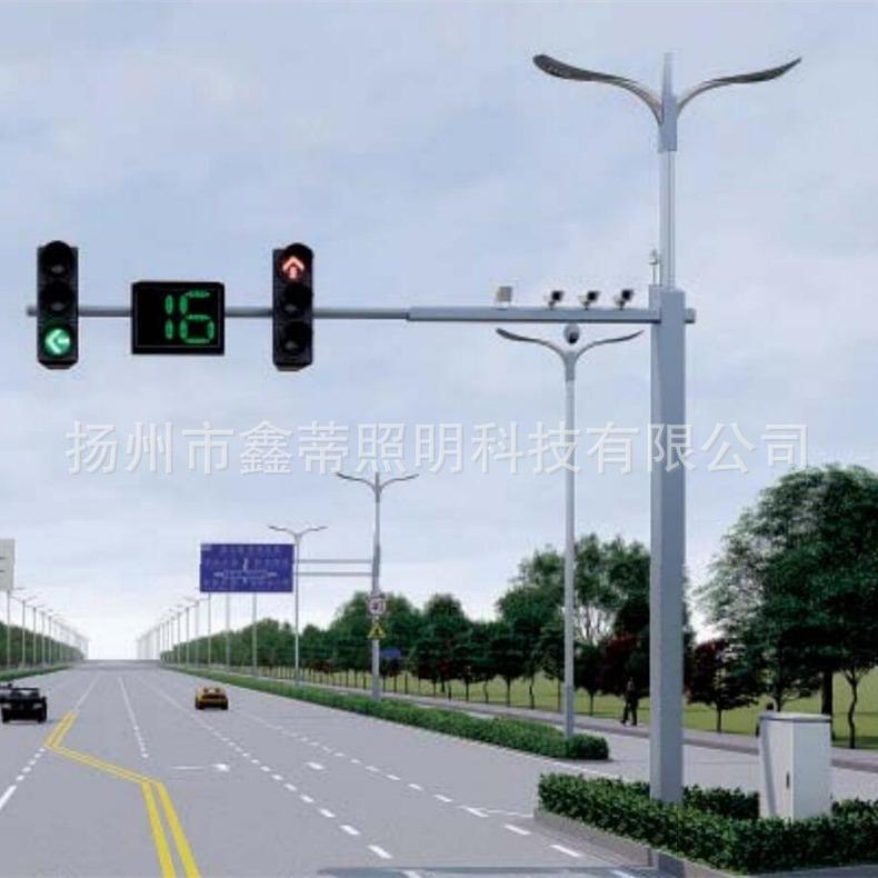厂家直供智慧综合杆多杆合一LED路灯交通标志杆监控杆综合共杆