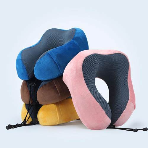 厂家直销高品质u型护颈枕记忆棉旅行枕 护脖子靠枕旅行便携u型枕
