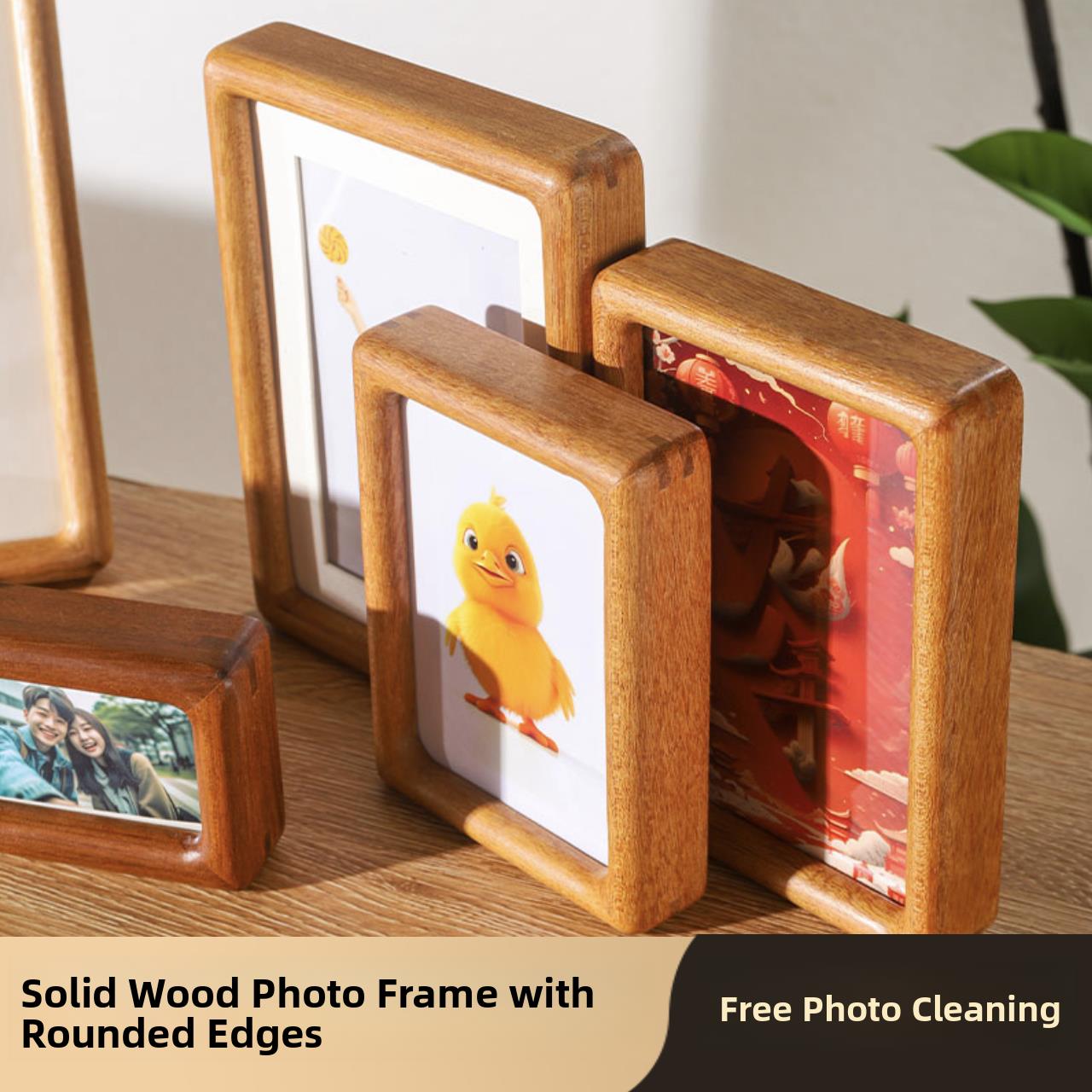 黑胡桃实木榫卯相框桌子洗照片打印6英寸8 10英寸定制DIY木制相框