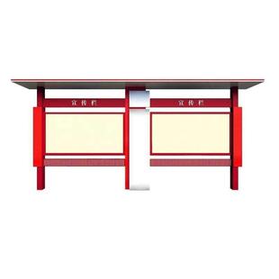 户外宣传栏指示牌不锈钢公告栏企业文化展示架挂墙橱窗广告牌定制