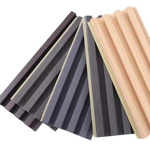 实木格栅板墙面装饰护墙板网红定制木饰面板电视背景墙长城格栅板