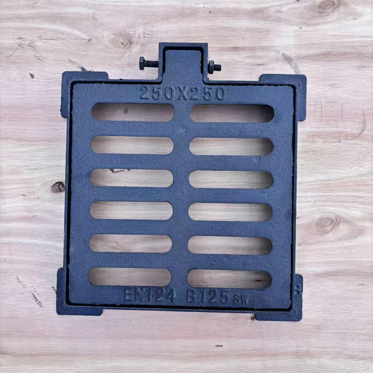 球墨铸铁套篦子带框带底座篦子雨水井盖井盖长方形窨井阴井盖四方