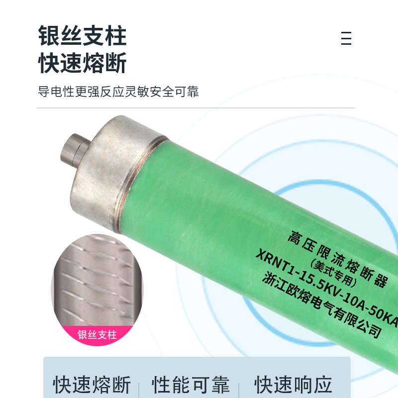 高压熔断器10A-200A美式箱变插入油浸式限流后备保护XRNT5-15.5KV