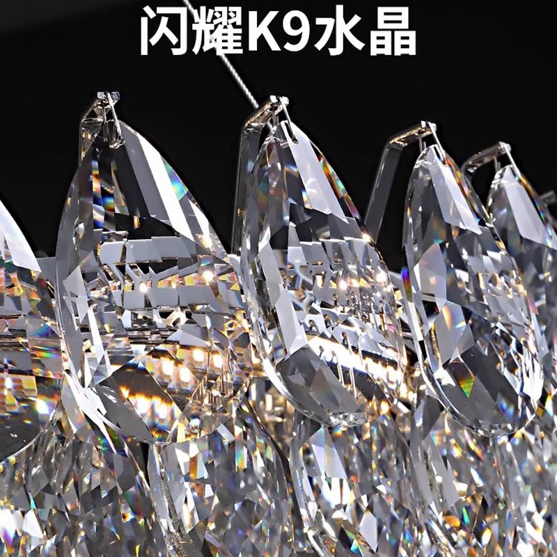水晶吊灯轻奢客厅主灯意式大气高级感设计师创意简约奢华餐厅灯具
