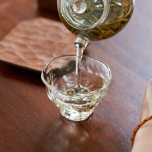 复古主人杯家用功夫茶具茶杯 玻璃闻香杯品茗杯单杯小个人中式