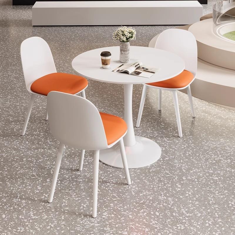 阳台茶桌椅组合家用茶几会客桌现代简约酒店咖啡厅接待洽谈小圆桌