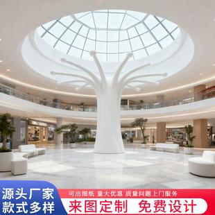玻璃钢柱子定制酒店机场大堂装饰承重柱室内展厅吊顶异形装饰包柱