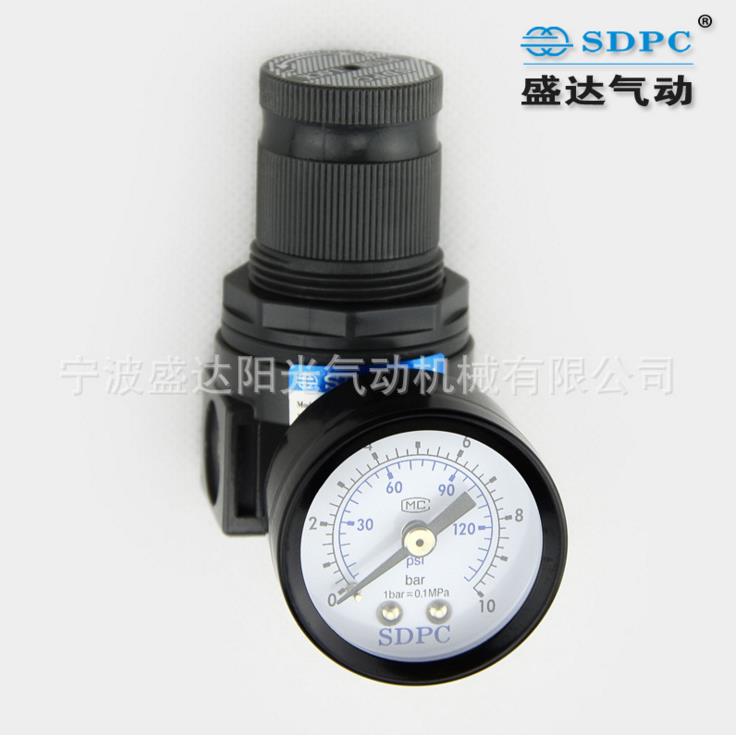 原装SDPC宁波盛达气动调压阀AR2000A空气减压阀10公斤压力表调节