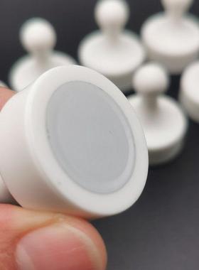 强力磁吸 D29直径 白色大号毛毡磁图钉 书法国画磁吸培训教育磁扣