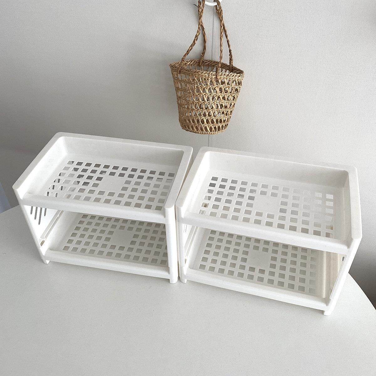 ins风PP收纳层架多功能桌面整理杯子置物架浴室厨房卧室收纳柜,收纳整理,桌面收纳盒,淘宝优惠券,粉丝福利购,淘宝优惠卷