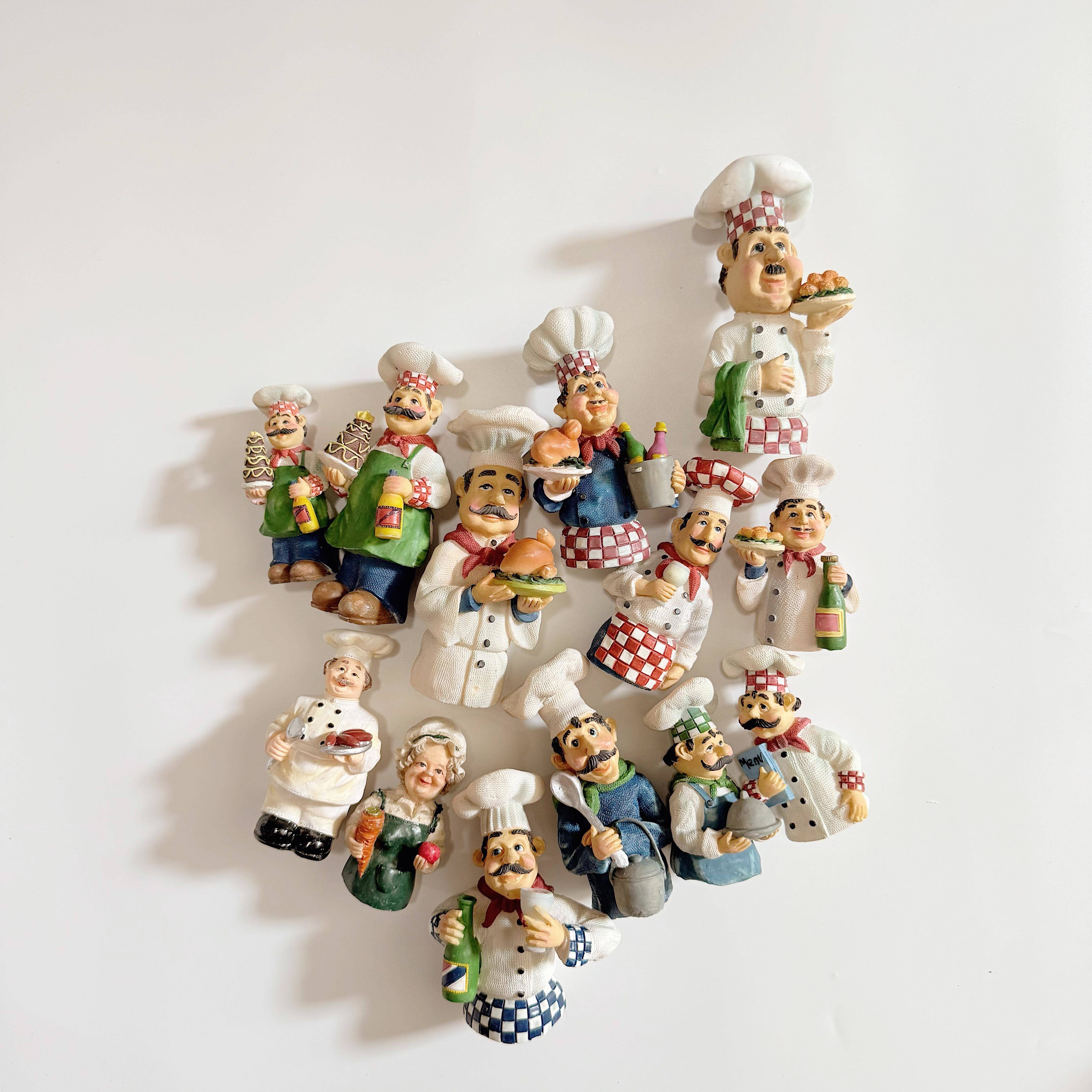 工厂样品厨师 树脂配件 酒店面包店汉堡店餐厅 人物 装饰品摆件