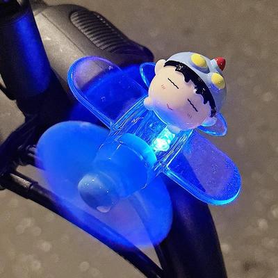 九号电动车装饰小配件车载摆件风能风力发电小飞机摩托车可爱公仔