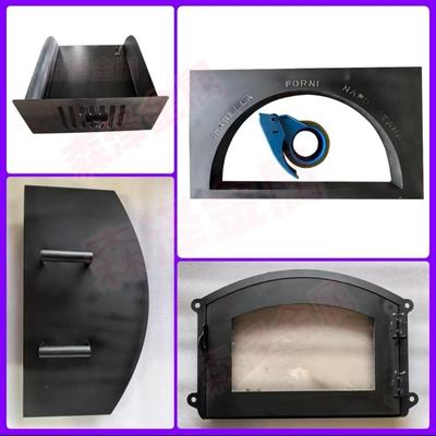定制面包窑炉门配件弧形铸铁炉门防火门方形锅炉专用炉门柴火灶门