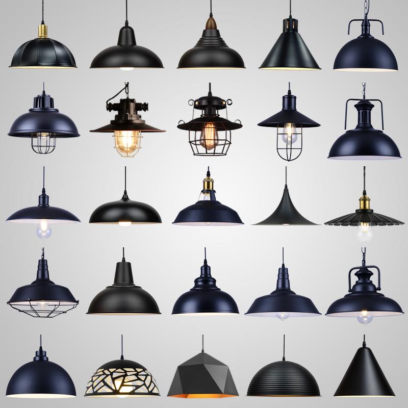 覆古工业风饭厅吧台黑色创意个性烧烤火锅咖啡店餐饮店铺商用吊灯