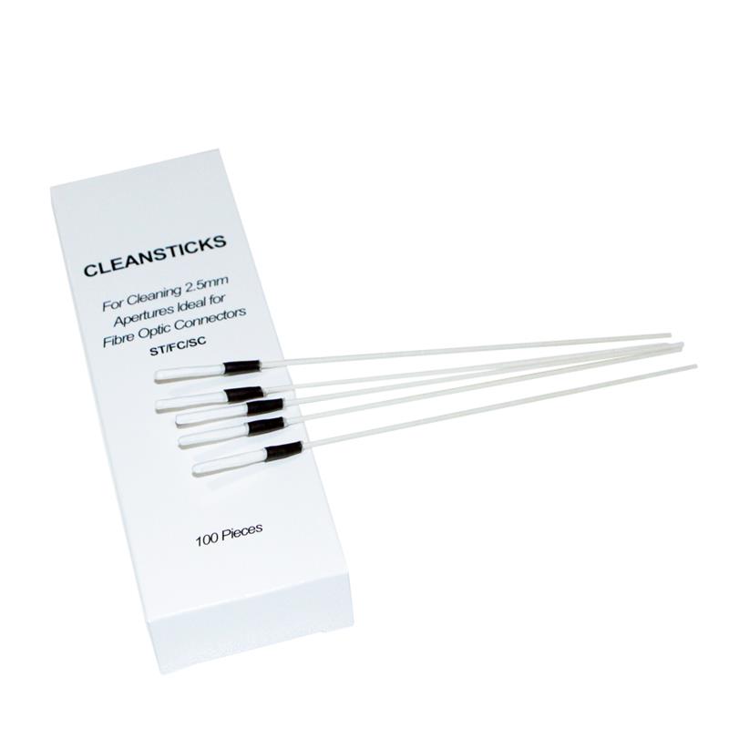 光纤清洁棒无尘净化棉签SC LC法兰适配器清洁通信插芯擦拭棒100根