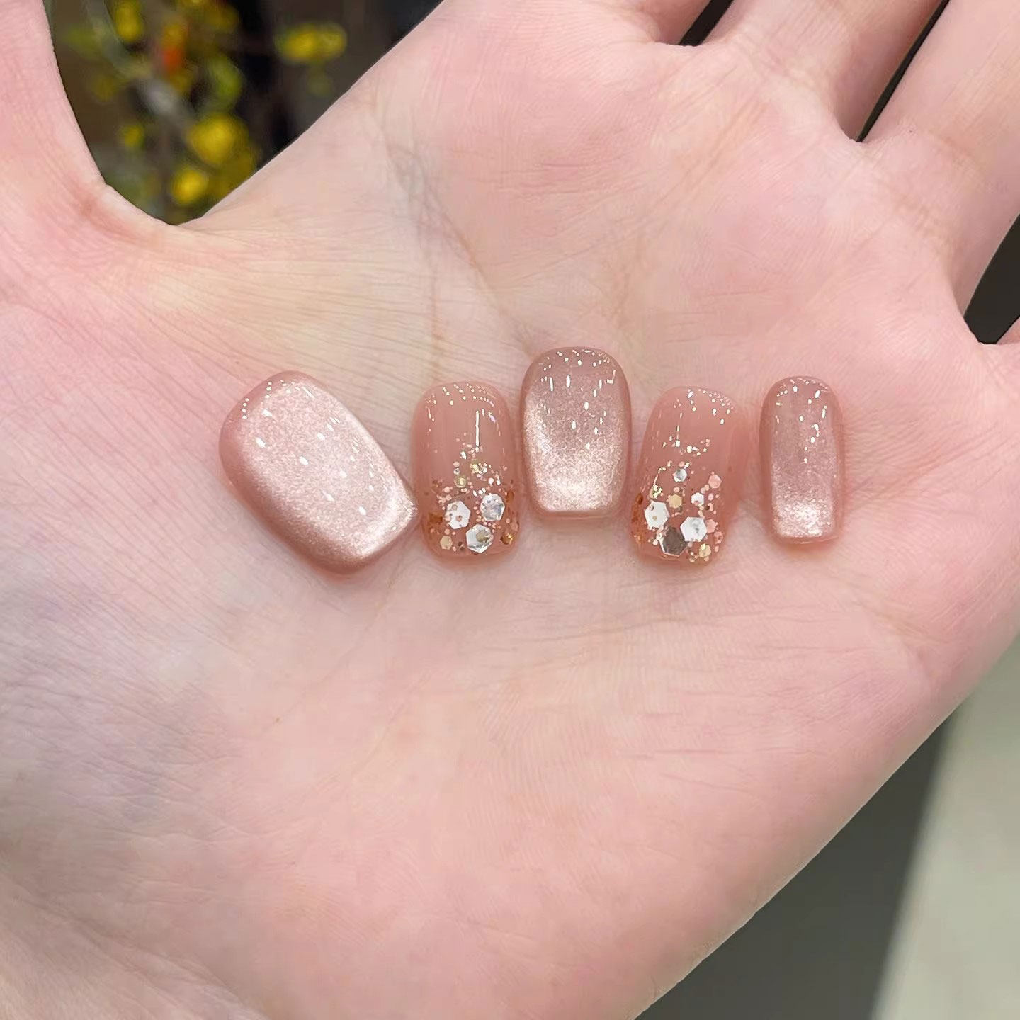 手工穿戴甲短款高级感绝美猫眼指甲贴片2025新款秋冬显白穿戴美甲,彩妆/香水/美妆工具,穿戴甲/甲片,淘宝优惠券,粉丝福利购,淘宝优惠卷