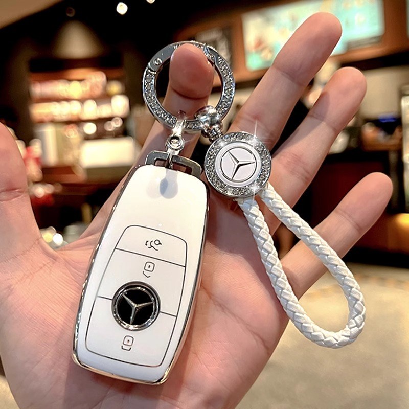 奔驰钥匙套24款e300lE级新C级壳c260l/glc300/a200包汽车用品配件
