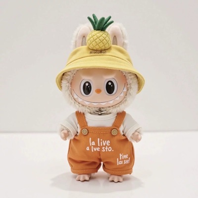 「水果派对」17cm labubu拉布布娃衣一二三代搪胶公仔替换套装