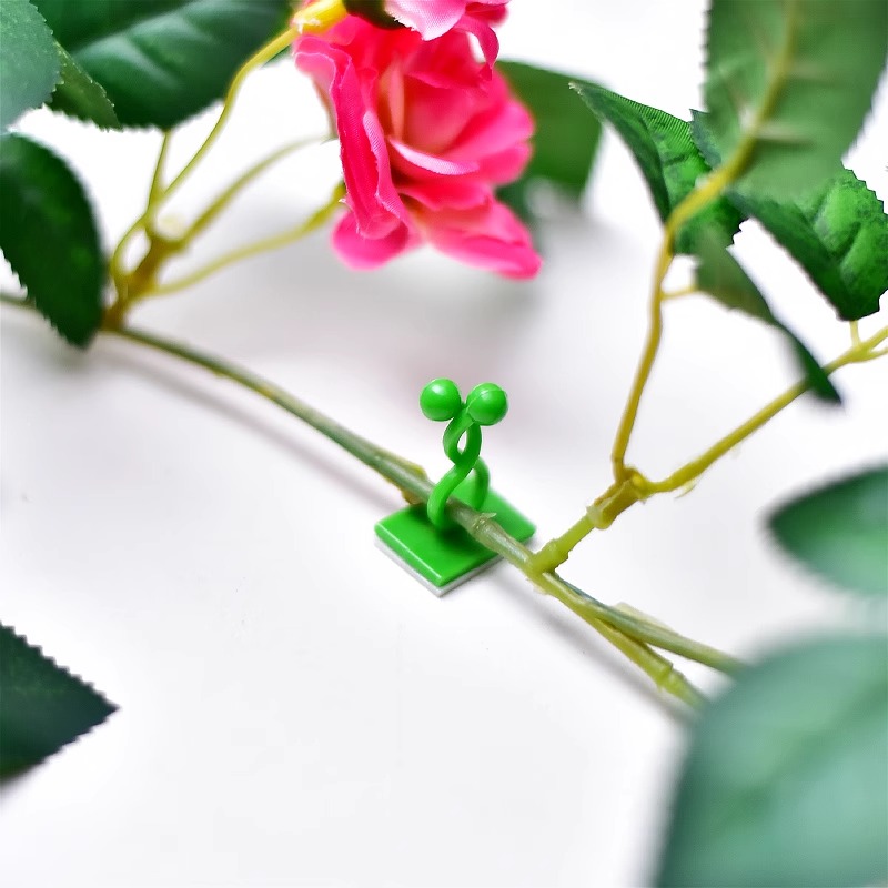 假花花藤爬上神器爬墙上绿箩固定器绿植攀爬墙上无痕挂钩粘爬藤杆